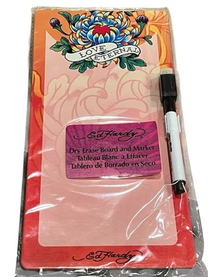 Tablero magnético de borrado en seco Ed Hardy Love Eternal nuevo en paquete Y2K Foto 1 de 4