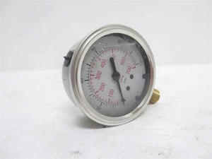 237645 Old-Stock; Westward 5WZ60 Pressure Gauge; 2-1/2"; Dial 0-100psi; 1/4NPT - Picture 1 of 6