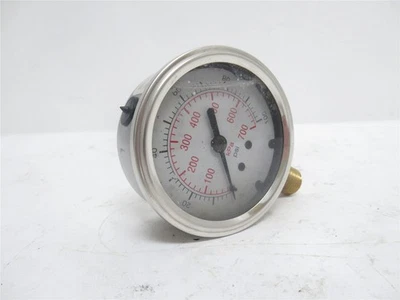 237645 Old-Stock; Westward 5WZ60 Pressure Gauge; 2-1/2"; Dial 0-100psi; 1/4NPT - Image 1 of 4