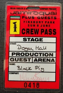 Jamiroquai – Crew Pass – Finsbury Park – Production/Stage Access – Numbered 0418 - Picture 1 of 13