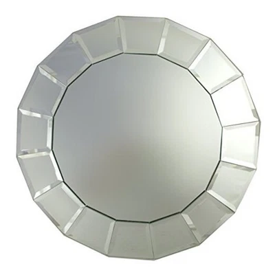  Carregador emoldurado grande decorativo espelho placa de serviço de vidro para casa e  - Imagem 1 de 2