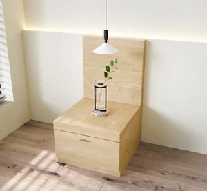 Fuji Natural Bedside Table with 1 Drawer - Picture 1 of 8