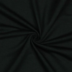Stoff Meterware Uni Schwarz Bio Soft Sweat Kinder Kleidung Kissen - Bild 1 von 3
