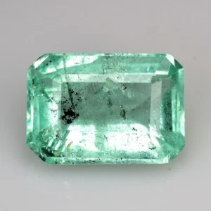 Esmeralda Colombiana Verde 1.30 Cts Corte Esmeralda 100% Natural Piedra Preciosa Suelta - Imagen 1 de 2