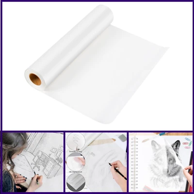 Rollo de papel de calco de 18 pulgadas x 30 yardas blanco de patrón translúcido papel de calco Foto 1 de 4