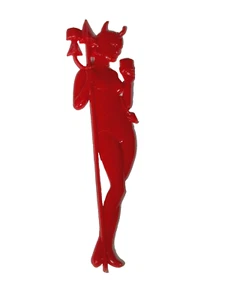 Smirnoff Devilishly Dry Martini Red Devil Swizzle Stirring Stick 5 1/2" Cocktail - Picture 1 of 2