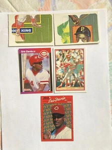 Baseballkarten ~ Eric Davis, Roberto Clemente & Stan Musial ~ 5 Stück - Bild 1 von 2