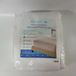 Waterproof Mattress Pad Queen Size by Wellrest - Picture 1 of 4