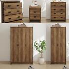 WARDROBES BEDSIDE TABLE CHEST OF DRAWERS STORAGE UNIT CABINET MODERN WALNUT