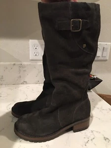 Merona Brown Suede Knee High Boots Women's size 6M - Picture 1 of 11