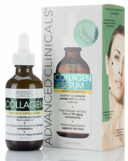 Advanced Clinicals Collagen Instant Plumping Serum - 1.75oz - Image 1 of 1