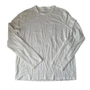 Apt. 9 Premier Flex weißes langärmliges T-Shirt mit Rundhalsausschnitt Größe Large - Bild 1 von 9