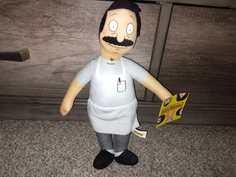 2022 Toy Factory 14 in. Bob's Burgers Bob Belcher Plush Cover