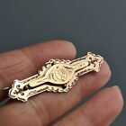 Antique 9ct Gold Front Sweetheart Bar Brooch AJC