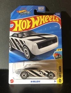 🔥NEW Hot Wheels Black On White Hi-roller II HW ART CARS 6/10 61/250-Mint🔥 - Picture 1 of 8