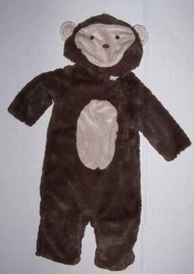 DISFRAZ DE MONO DE PELUCHE PARA NIÑOS GRANERO DE CERÁMICA 0-6 3 6 MESES PBK Halloween Foto 1 de 3