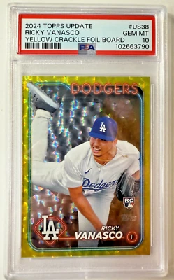 2024 Topps Update Series - #US38 Ricky Vanasco (RC) Pop.1 - Image 1 of 2