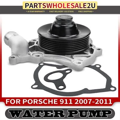 Water Pump w/ Gasket for Porsche 911 2007 2008 2009 2010 2011 3.6L 99710601171 - Image 1 of 4