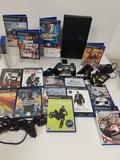 SONY PLAYSTATION 2 BUNDLE CONTROLLER MEMORY CARD  BUZZERS 22 GAMES CLEAN TESTED