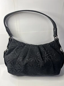 SIMPLY VERA WANG Monogram Shoulder Canvas Bag w/ Magnetic Closure - Picture 1 of 10