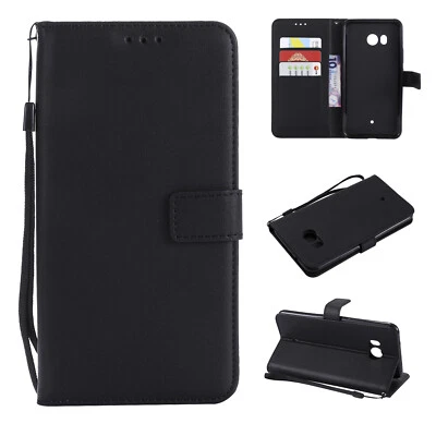 Shockproof Wallet Case Magnetic Shockproof Stand Phone Card Cover For HTC U11 - Image 1 of 4