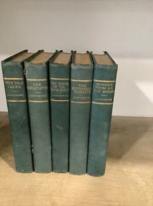 Lot Of 5 Hawthorne's Books - Seven Gables, Scarlet Letter, Twice Told And More - Picture 1 of 16