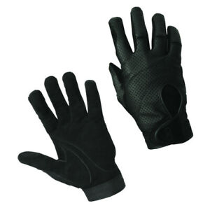 Bob Allen Ventilated Black Leather Shooting Gloves with Suede Palm 325 Boyt-3XL