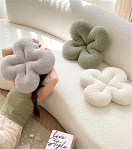 Almohada de trébol/almohada de felpa/almohada de flores/almohada creativa/almohada de sofá - Imagen 1 de 11