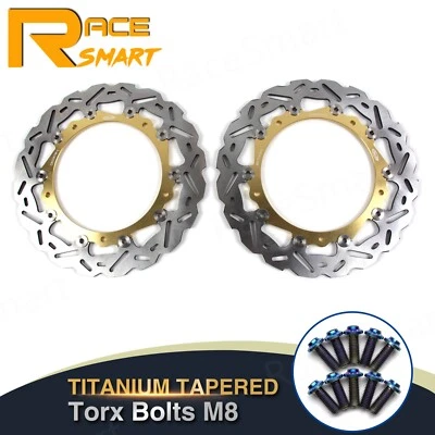 Juego de rotores y pernos de montaje de disco de freno delantero para BMW R1150RS R1150RT 2001-2005 Foto 1 de 4