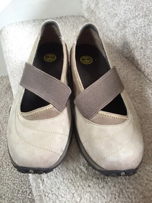 ✿ TIMBERLAND Smart Comfort Sand Nubuck Cuero Mary-Janes 9.5 M ¡Como Nuevo! Foto 1 de 4