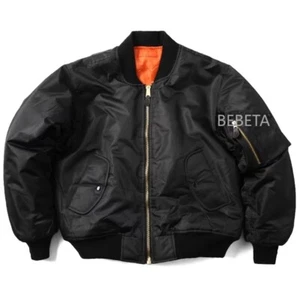Para Hombres MA1 Chaqueta Invierno Exterior Gruesa Militar Abrigo Aviador Bombardero Chaqueta de Vuelo - Imagen 1 de 24