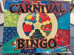 Carnival Bingo Vintage Game By Pressman Metal Spinning Board Complete - Picture 1 of 10