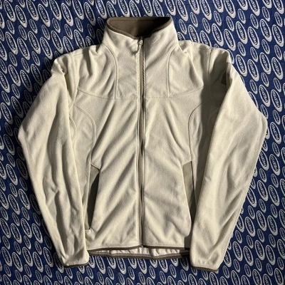 Женский флисовый свитер Arcteryx Polartec на молнии белый серый размер маленький - Изображение 1 из 4