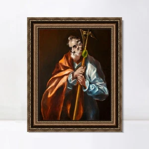 Gerahmtes Leinwandbild Giclée-Druck St. Jude Thaddäus von El Greco Home Office Dekor - Bild 1 von 16