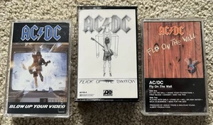 AC/DC - Fly on the Wall Flick of Switch + CASSETTE Tape Lot x3 * EXCELLENT - Picture 1 of 6