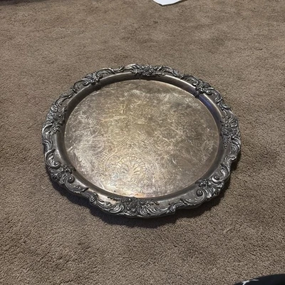 Prato para servir prato de prata Borgonha Reed & Barton - Imagem 1 de 2