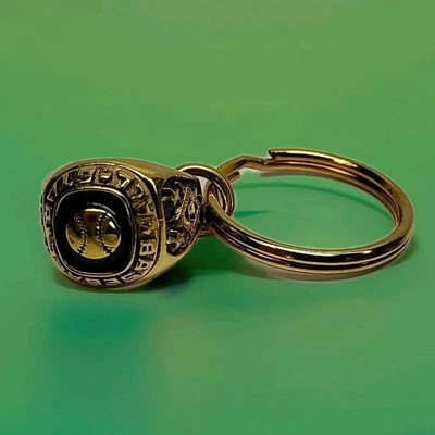1993 Baltimore Orioles All Star Baseball Game  Gold Tone Ring Key Chain/Key Ring - Image 1 of 4