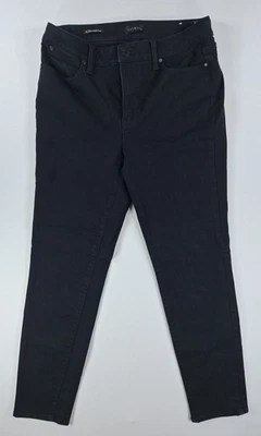 Talbots Women’s Slim Ankle Jeans Denim Cotton Dark Wash Black Size 8 - Image 1 of 4