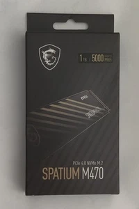 NEU VERSIEGELT MSI SPATIUM M470 1TB 3D NAND PCIe 4.0 NVMe M.2 - Bild 1 von 4