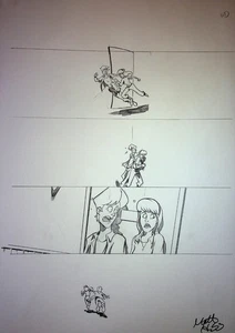 Wonderdog Inc. MATT HEBB Original Hand Drawn Interior Comic Book Page Arcana - Picture 1 of 2