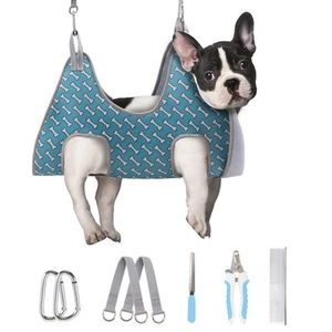 Dog Grooming Hammock for Small Dogs Cat, Relaxation Pet Grooming Hammock Rest... - Picture 1 of 8
