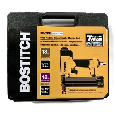 BOSTITCH SB-2IN1 18GA Brad Nailer & Finish Narrow Crown Stapler Air Combo Kit - Image 1 of 4