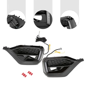 For 2022 2023 Subaru WRX STI sequential LED Turn Signal DRL Fog Bezel Light Pair - Picture 1 of 16