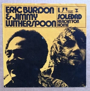Vinyl-7"-Cover # only Cover # Eric Burdon & J.Whiterspoon # Soledad # 1971 # vg+ - Bild 1 von 2