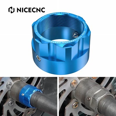 For YAMAHA YFZ450R Rear Wheel Axle Locking Nut #90179-38001-00 2009-2024 Blue - Image 1 of 4