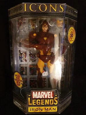 MARVEL LEGENDS ICONS IRON MAN - 12'' 30 cm - 2006 TOY BIZ - Photo 1/4