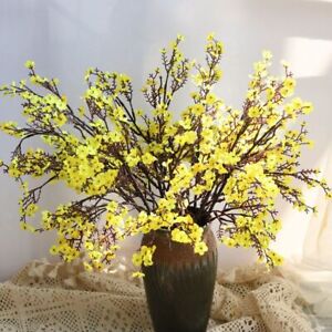 Artificial Flowers Cherry Blossom DIY Bouquet Vase Home Decor Christmas Branch