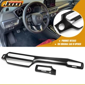 Carbon Interior Center Console Dash Vent Panel Trim For Acura Integra 2023-2025 - Picture 1 of 9