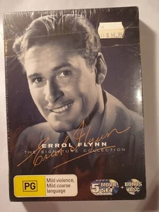 ERROL FLYNN THE SIGNATURE COLLECTION - DVD 5 DISCS - R4 - NEW/SEALED - FREE POST - Picture 1 of 2