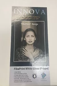 Innova FibaPrint White Gloss (F-Type) Inkjet Paper 8.5x11" 300 GSM BRAND NEW - Picture 1 of 4